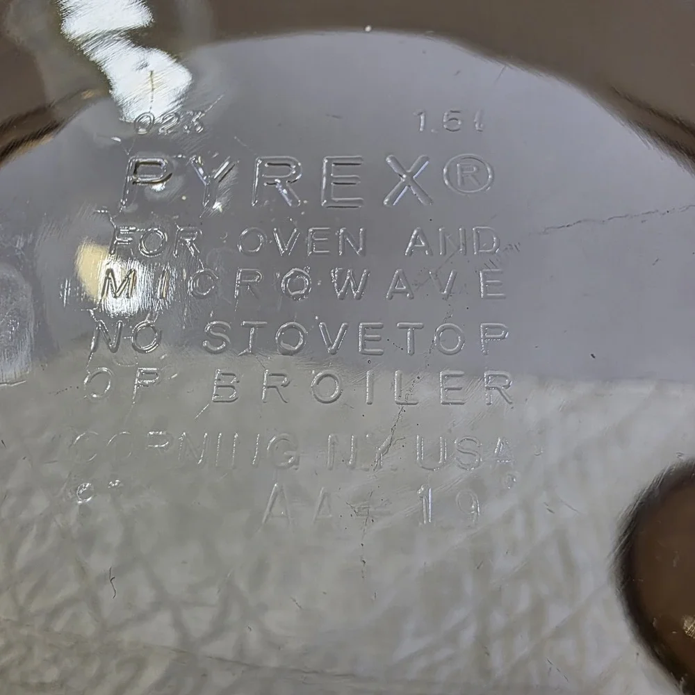 Pyrex fireside glass